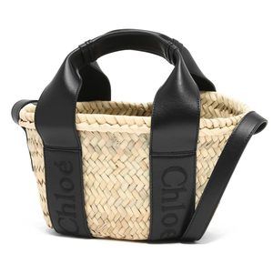 Chloe Sense Small Shoulder Bag Leather Beige